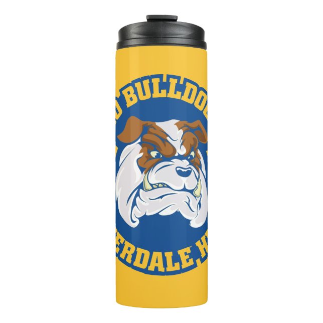 Go Bulldogs - Riverdale High Thermal Tumbler (Front)