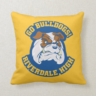 Go Bulldogs - Riverdale High Throw Pillow