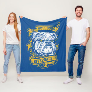 Go Bulldogs - Riverdale Mascot Banner Fleece Blanket