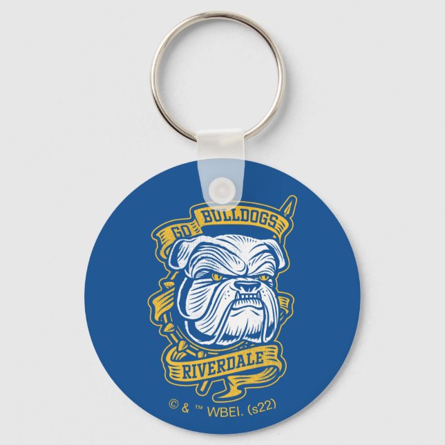 Go Bulldogs - Riverdale Mascot Banner Keychain (Front)