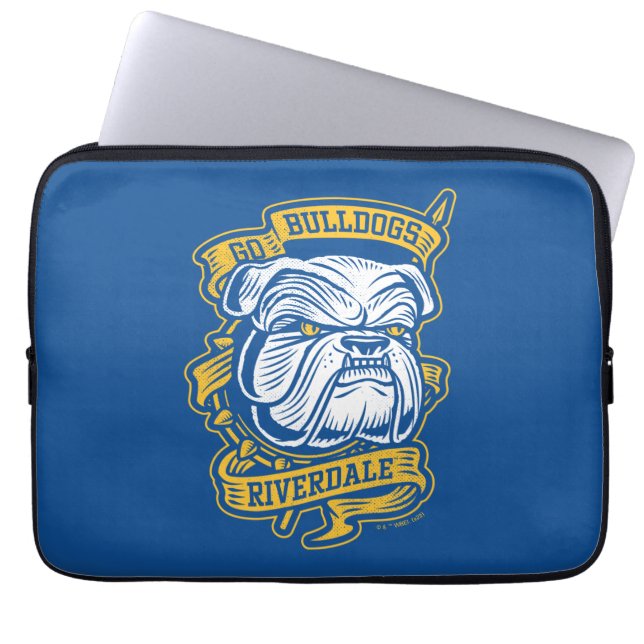 Go Bulldogs - Riverdale Mascot Banner Laptop Sleeve (Front)