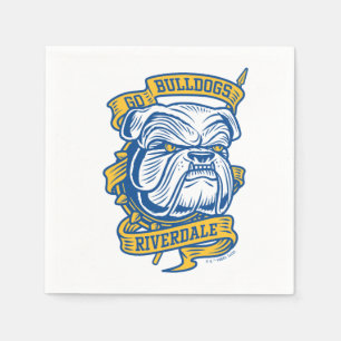 Go Bulldogs - Riverdale Mascot Banner Napkin