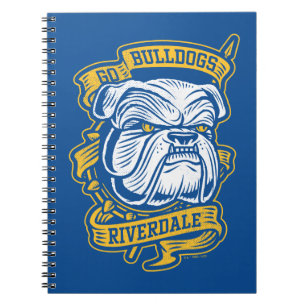 Go Bulldogs - Riverdale Mascot Banner Notebook
