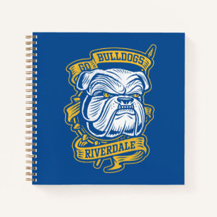 Go Bulldogs - Riverdale Mascot Banner Notebook