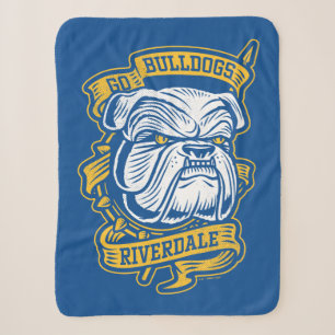 Go Bulldogs - Riverdale Mascot Banner Sherpa Blanket