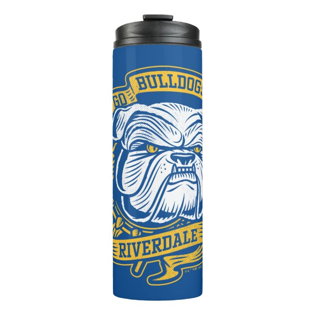 Go Bulldogs - Riverdale Mascot Banner Thermal Tumbler (Front)