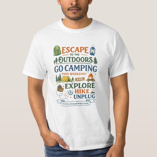 Go Camping This Weekend Adventure Shirt (Front)