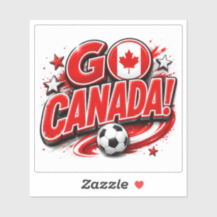  GO CANADA Patriotic Soccer Fan   Canadian 