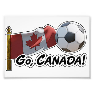 Go, Canada Soccer Fan Photo Print