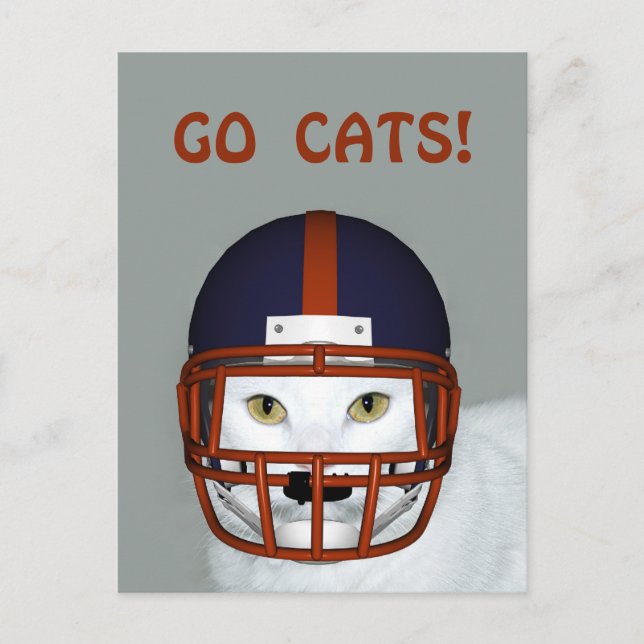 GO CATS! POSTCARD (Front)