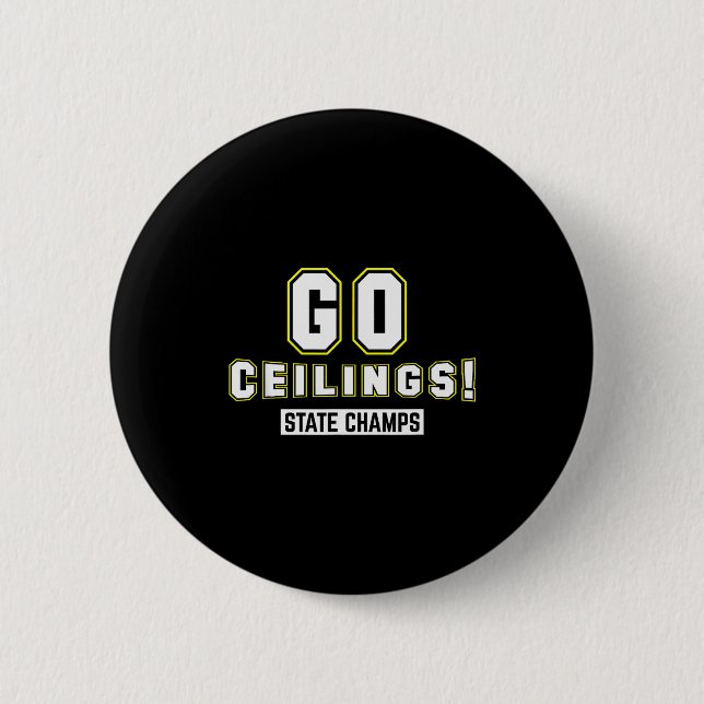 Go Ceilings Ceiling Fan Funny Halloween Costume Sh 2 Inch Round Button (Front)