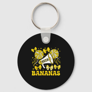 Go Cheer Bananas School Srts Fan Team Srit Name Keychain