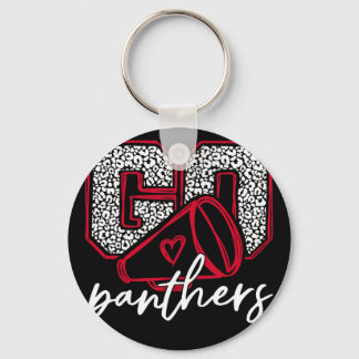 Go Cheer Panthers School Sports Name Panthers Ck T Keychain