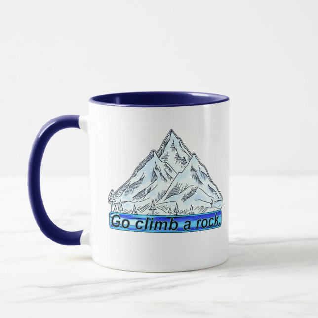 Go Climb a Rock.  Mug (Left)