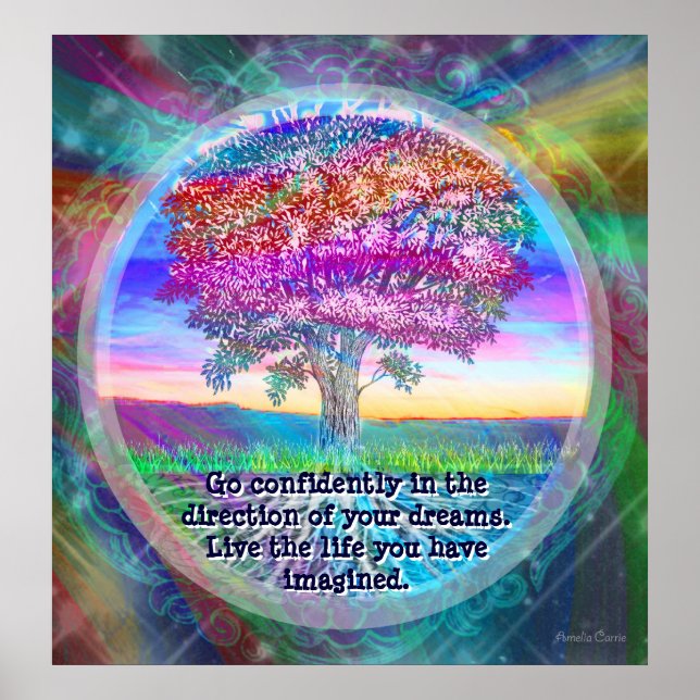 Go confidently in the direction of your dreams. Li Poster (Front)