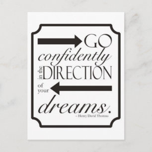 Go Confidently Postcard