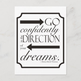 Go Confidently Postcard