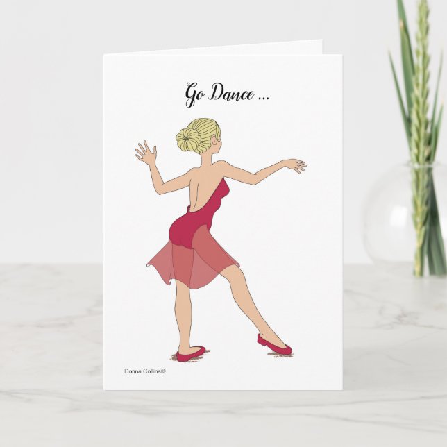Go Dance Its Your Day Birthday Card (Front)