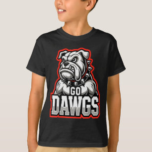 Go Dawgs Funny Bulldogs  T-Shirt