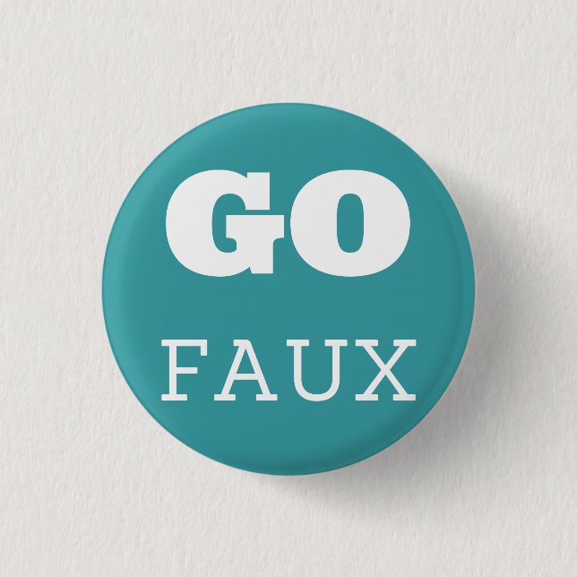 GO FAUX 1 INCH ROUND BUTTON (Front)