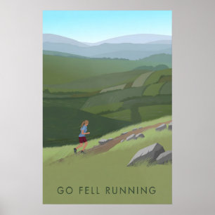 Go Fell Running Travel Poster