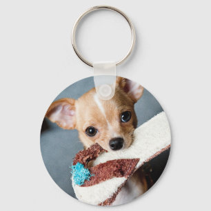 Go Fetch Chihuahua Keychain