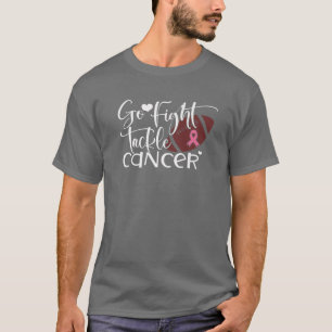 Go Fight Tackle Cancer Pink Ribbon Breast Cancer A T-Shirt