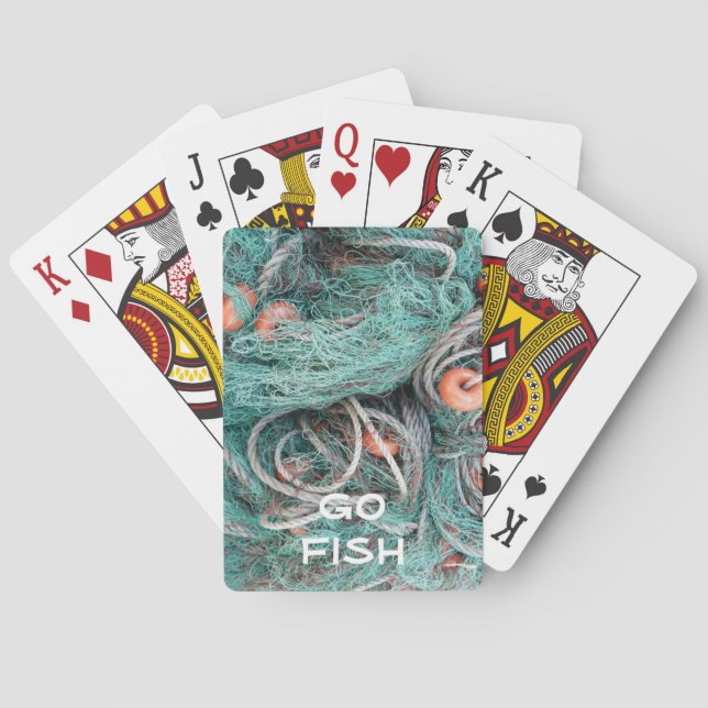 "Go Fish" Fishing Net Playing Cards (Back)