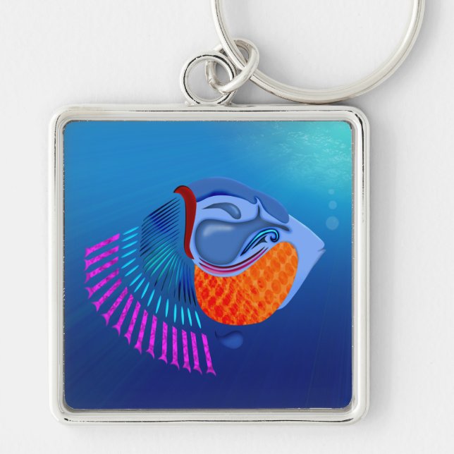 Go Fish Keychain (Front)