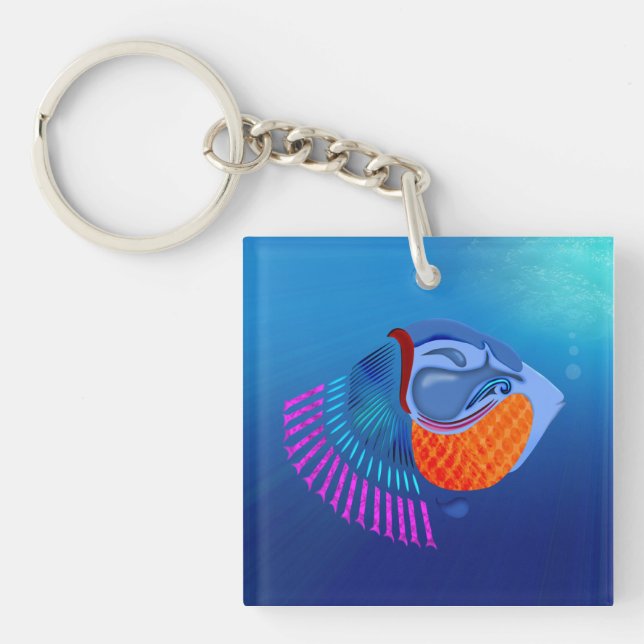 Go Fish Keychain (Front)