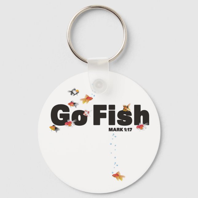 Go Fish Keychain (Front)