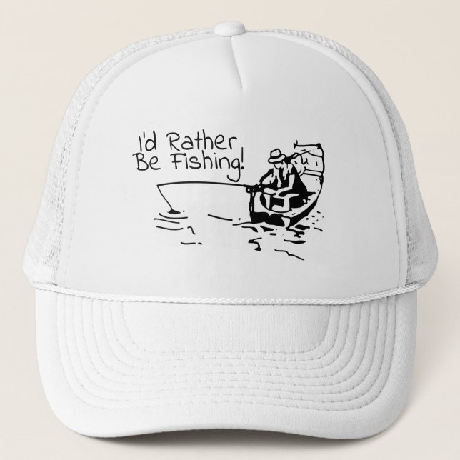 Go Fishing Day Trucker Hat (Front)