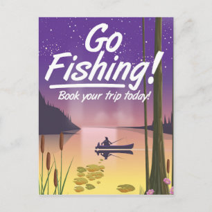 Go Fishing! Postcard