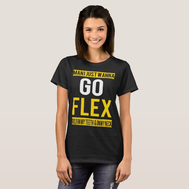 GO FLEX WHITE IVERSON POST MALONE FETTY WAP DRAKE T-Shirt (Front Full)