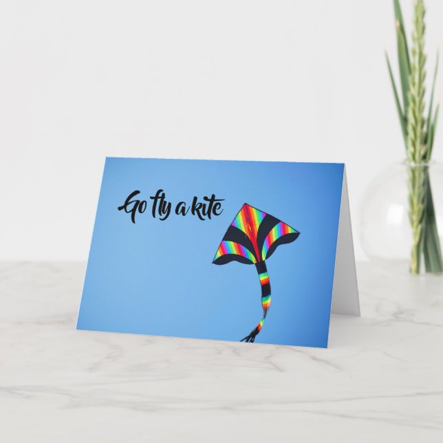 Go Fly A Kite Card (Front)