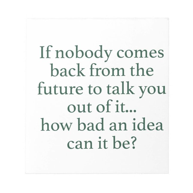 Go For It! Notepad (Front)