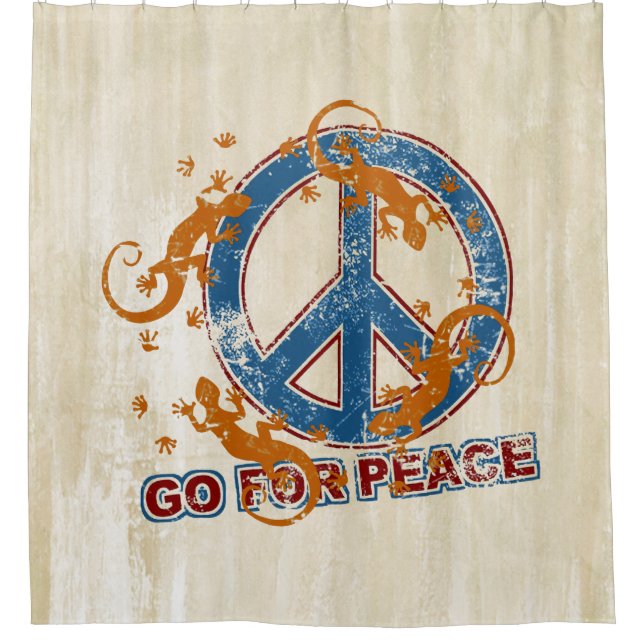 GO FOR PEACE geckos grunge + your backgr. (Front)