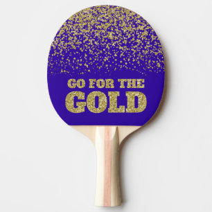 Go for the Gold Glitter Purple Ping Pong Paddle