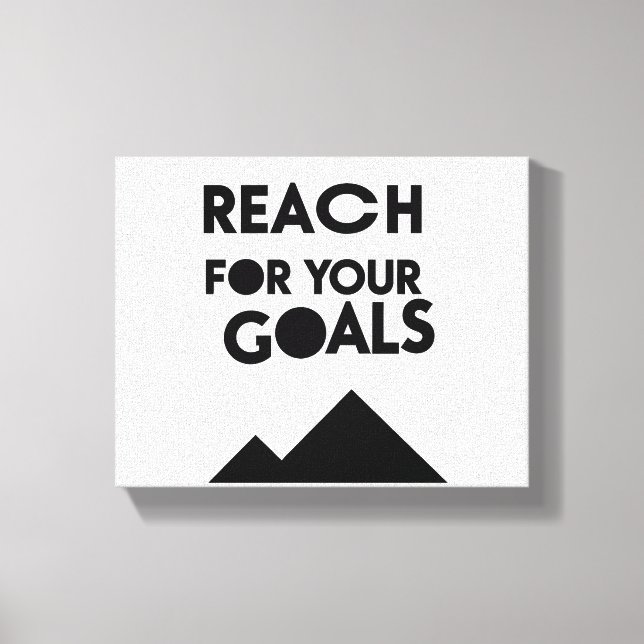 Go For Your Goals and Achievements - n01 Canvas Print (Front)