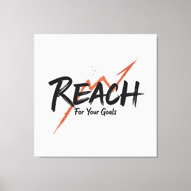 Go For Your Goals and Achievements - n02 Canvas Print (Front)