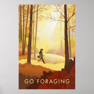 Go Foraging Travel Poster