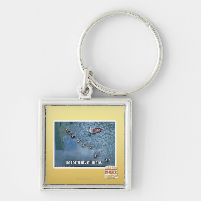 Go forth my minions keychain (Front)
