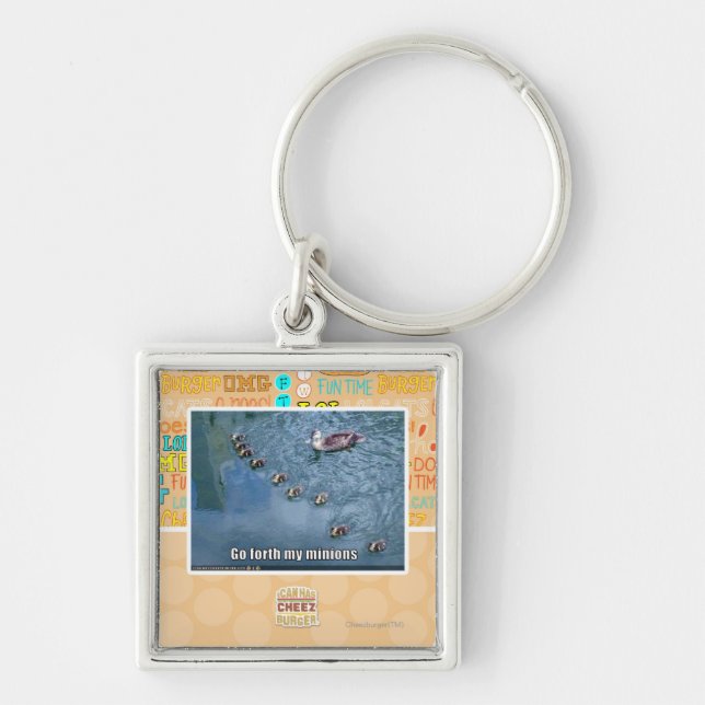 Go forth my minions keychain (Front)