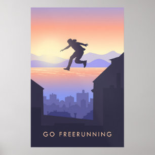 Go Freerunning Travel Poster