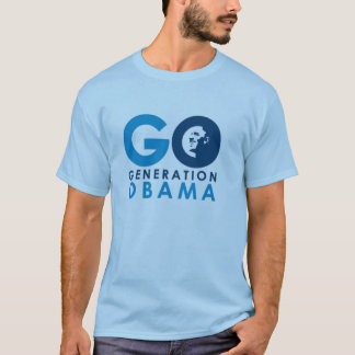 Go Generation Obama light blue T-Shirt