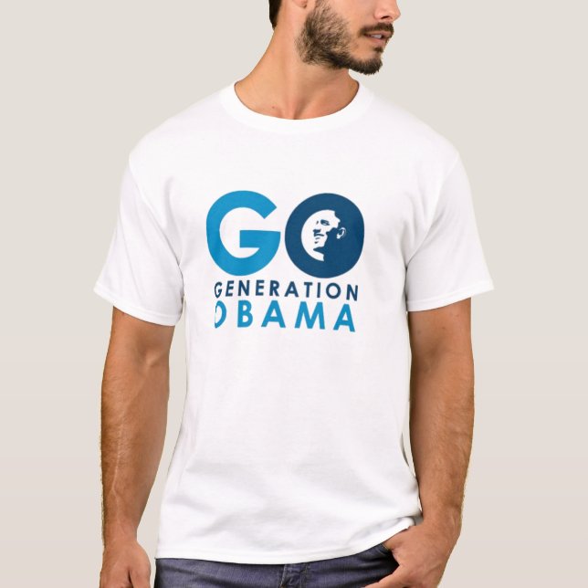 Go Generation Obama white T T-Shirt (Front)
