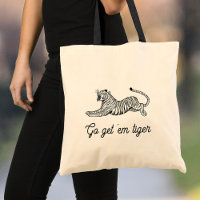 Go Get Them Tiger Cool Minimalist Typography