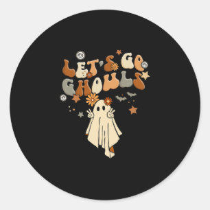 Go Ghouls Comfy Halloween Cozy Autum Fall Classic Round Sticker