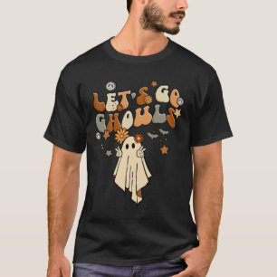 Go Ghouls Comfy Halloween Cozy Autum Fall T-Shirt