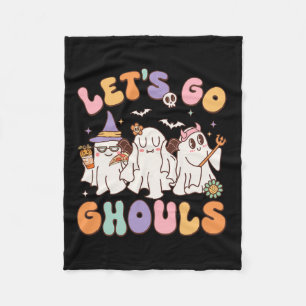 Go Ghouls Halloween Ghost Outfit Costume Retro Gro Fleece Blanket